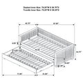 Brodie Twin Daybed with Trundle-Metro Mattress