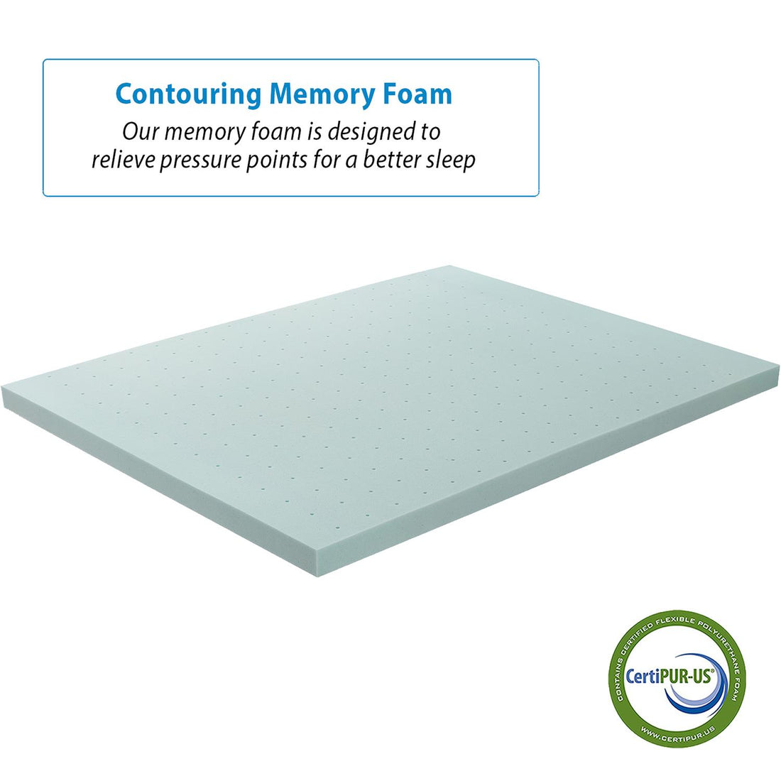 Memory Foam 2" Mattress Topper