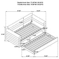 Patricia Daybed with Twin Trundle-Metro Mattress
