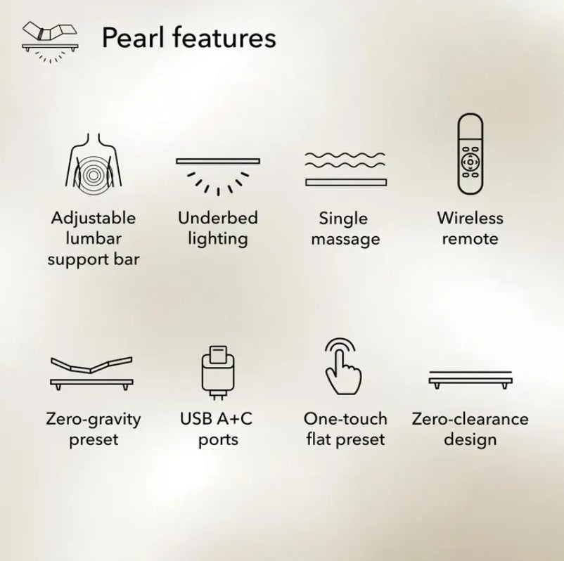 Pearl Split King Adjustable Base