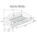 Sadie Gray Trundle Bed-Metro Mattress