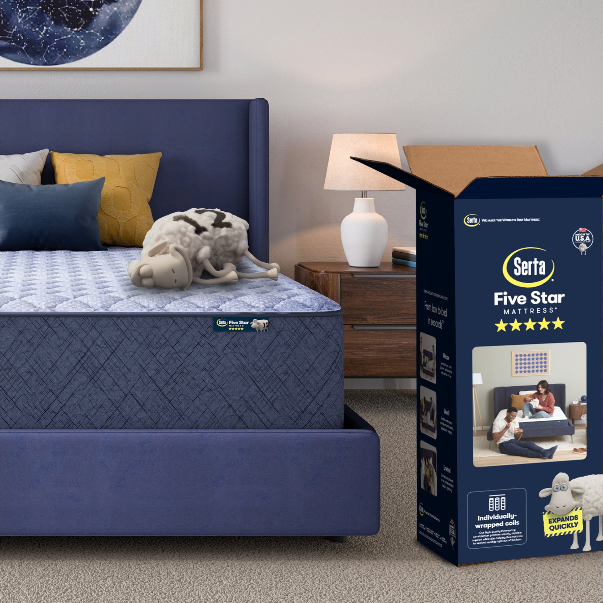 Serta Five Star Mattress Bed in a Box - 14" Firm-Metro Mattress